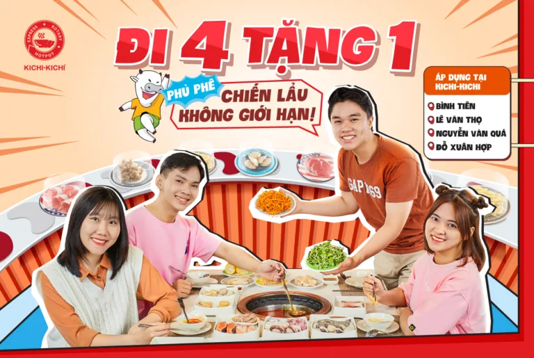 Giải mã khuyến mãi: Bí mật đằng sau sức hút "Đi 4 Tặng 1" Kichi-Kichi