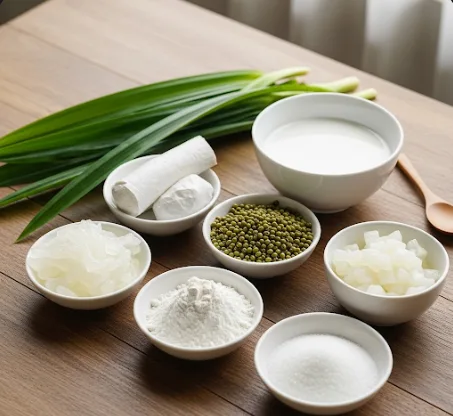 Nguyên liệu cần chuẩn bị cho món bánh da lợn
