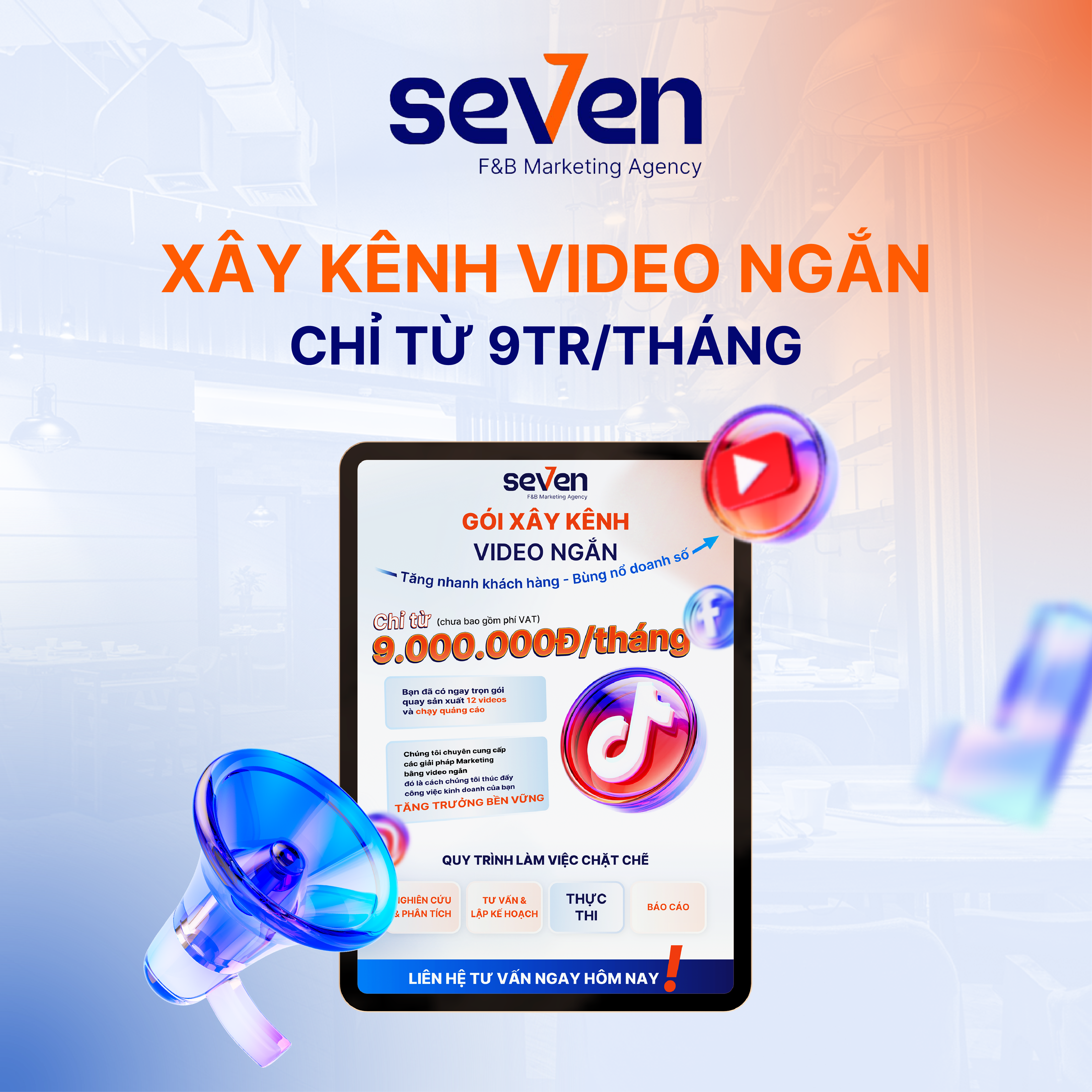 DỊCH VỤ SOCIAL MARKETING TRỌN GÓI - XÂY KÊNH, BÙNG NỔ DOANH SỐ CHO THƯƠNG HIỆU F&B