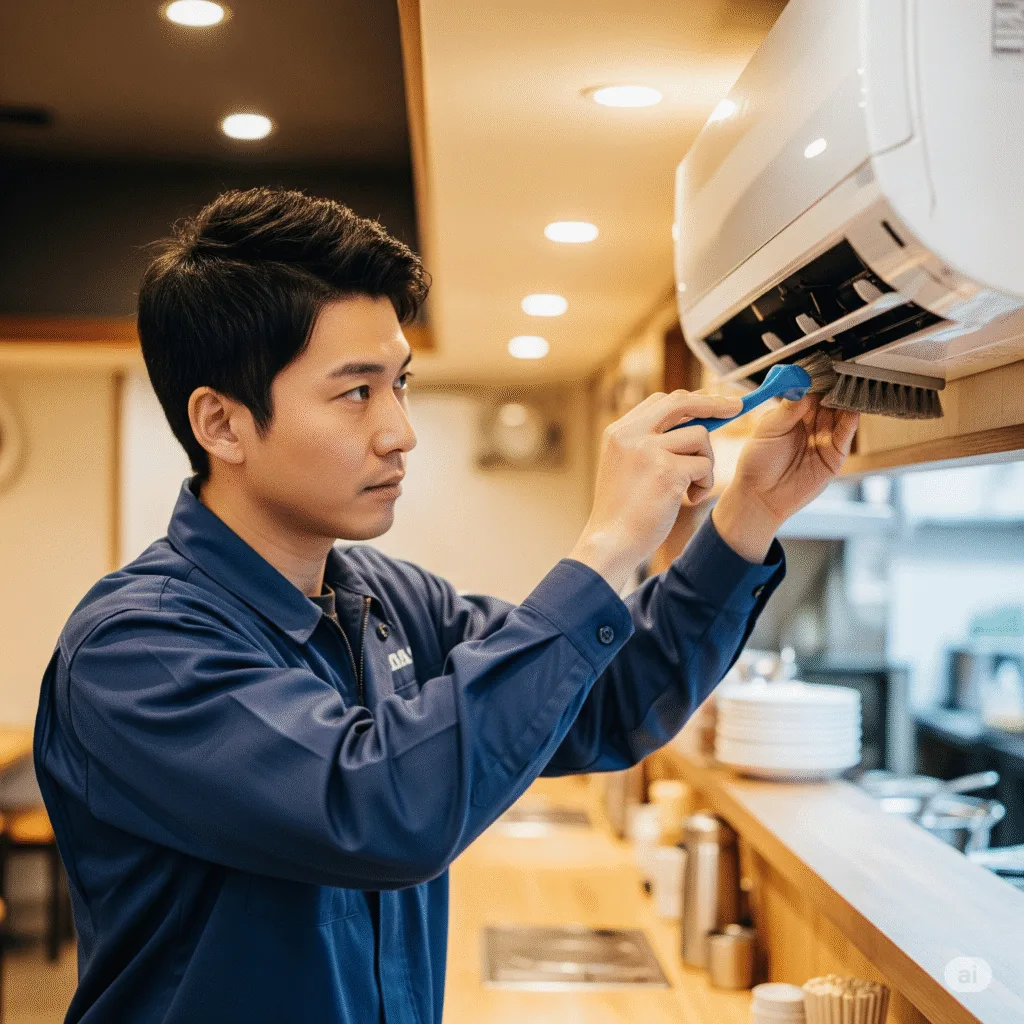 Vệ sinh bộ lọc không khí thường xuyên giúp giảm điện năng tiêu thụ cho hệ thống, giảm chi phí điện nước cho nhà hàng