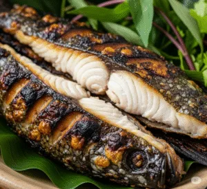 Hình ảnh cá lóc nướng trui