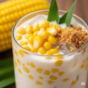 Hình ảnh ly chè bắp hoàn thiện