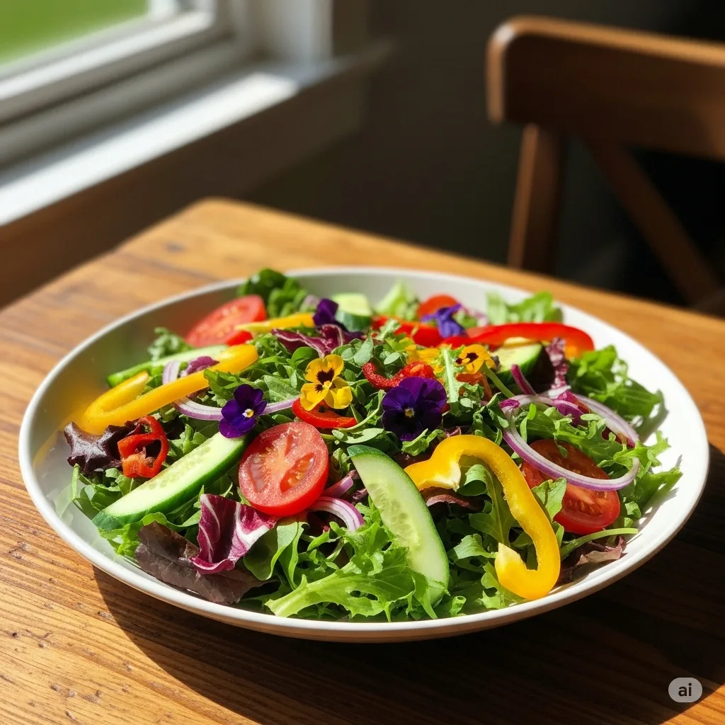 Một đĩa salad tươi ngon, minh chứng cho xu hướng F&B healthy 