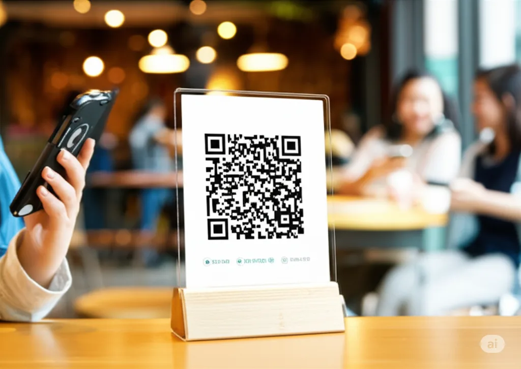  Khách hàng sử dụng QR menu nhà hàng để đặt món