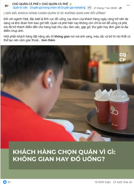 Kinh Nghiệm Kinh Doanh Quán Cà Phê