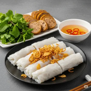 công thức bánh cuốn thanh trì